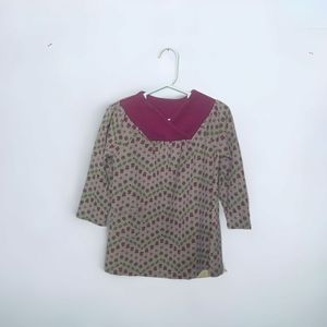 Tea Collection Floral Print Cotton Tunic Top